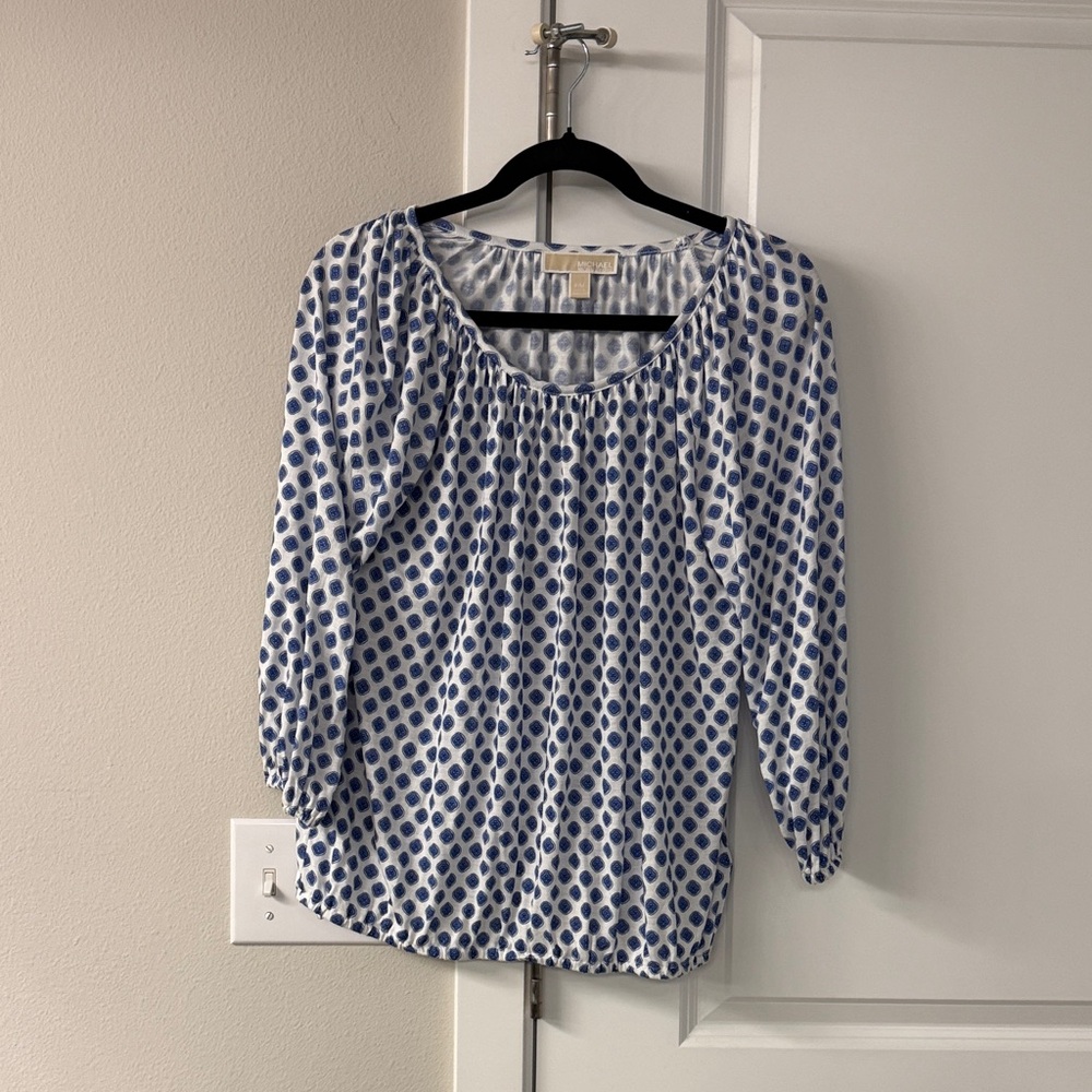 Michael Kor  blue patternWomen's Top